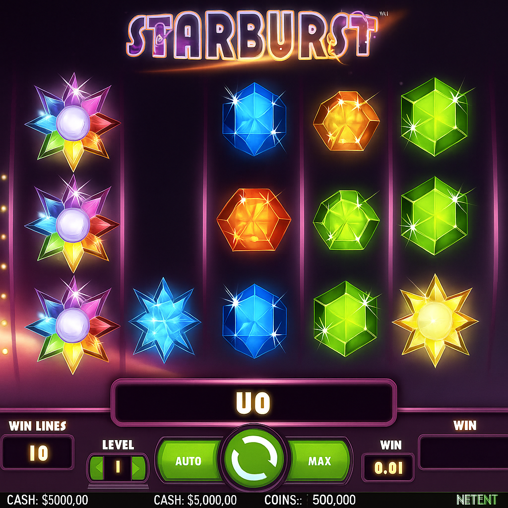 Vavada - Starburst Slot Game - NetEnt